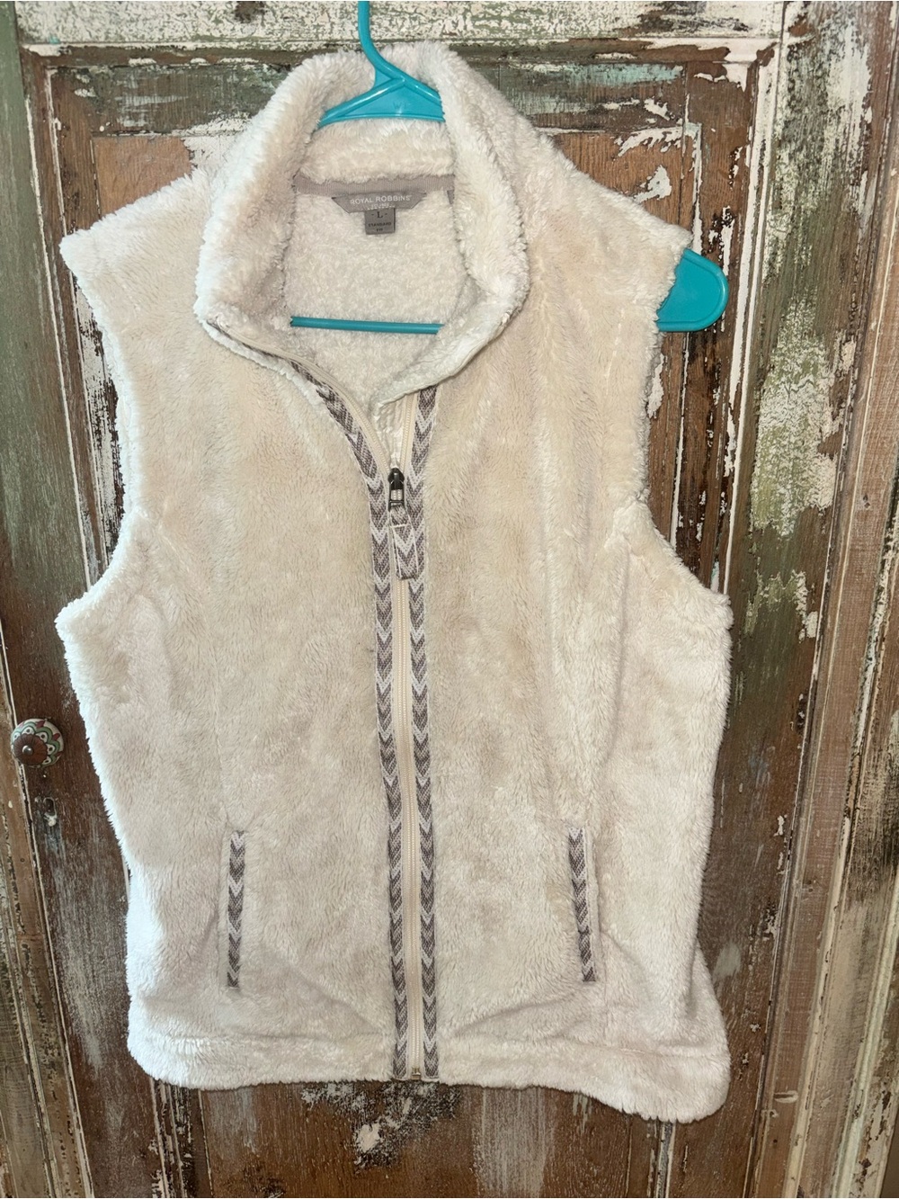 Royal Robbins Women’s Sherpa Fleece Vest Cream Size Large